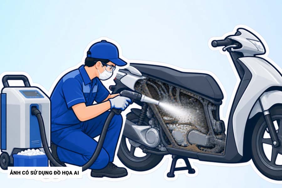 Excessive wear of motorcycle brake pads can scratch the brake disc surface