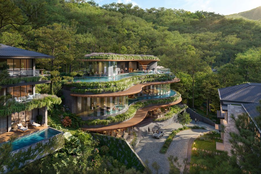 Onsen Wellness Center: Arte termal en medio del valle de Thanh Xuan