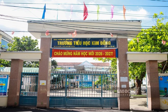 Trường Tiểu học Kim Đồng, phường Quy Nhơn Nam, Gia Lai. Ảnh: Hoài Phương