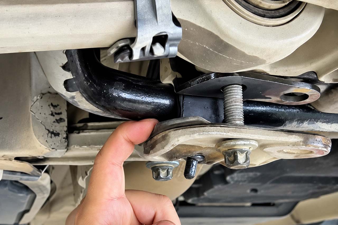 Signs of car balance bar rubber cushion need to be checked