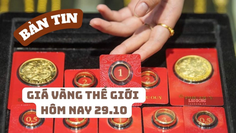 World gold price today, October 29th: Red color covers the market