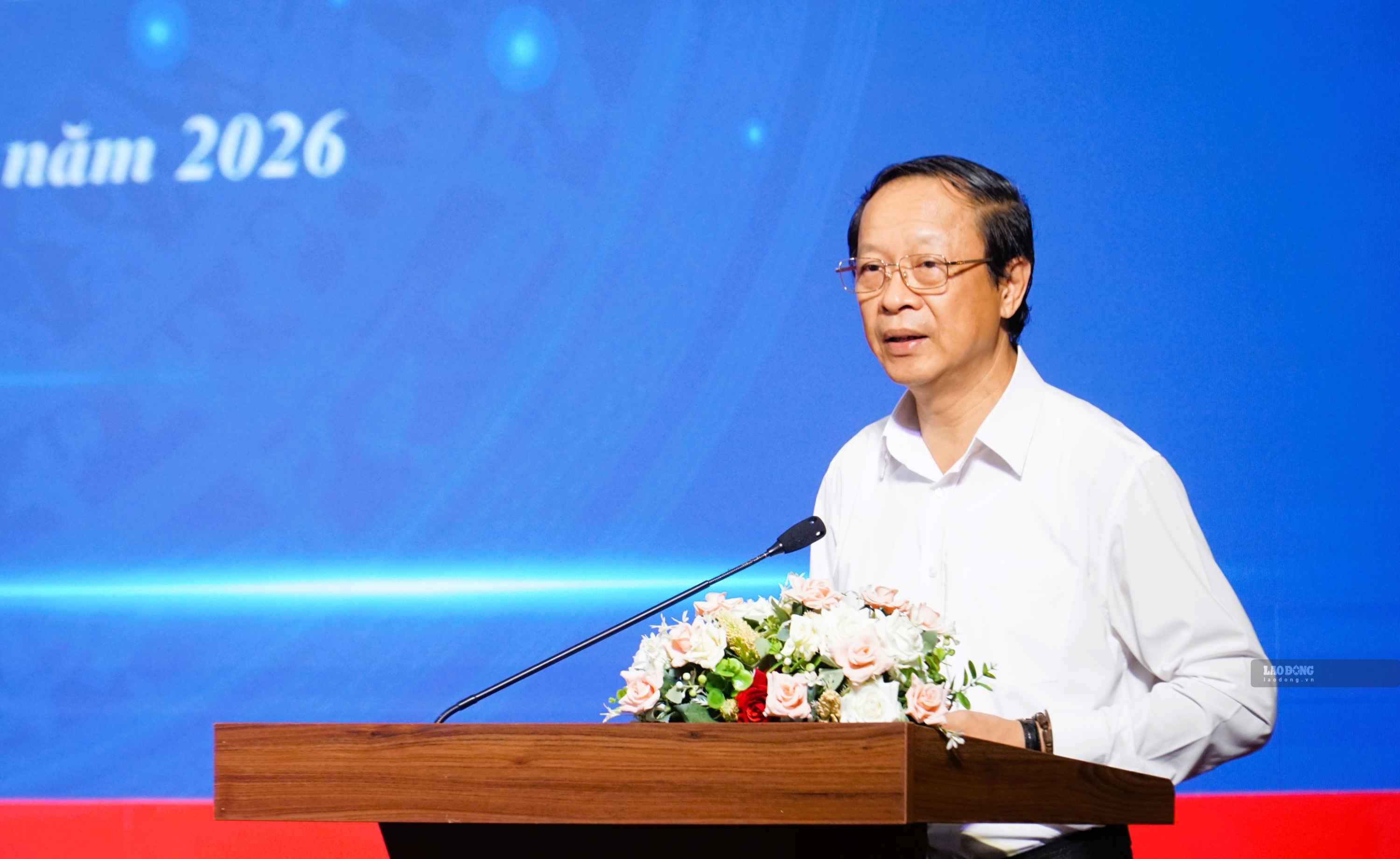 Thứ trưởng Thường trực Bộ GDĐT Phạm Ngọc Thưởng phát biểu tại hội nghị tổng kết kỳ thi tốt nghiệp THPT năm 2026, ngày 29.10. Ảnh: Hoàng Bin
