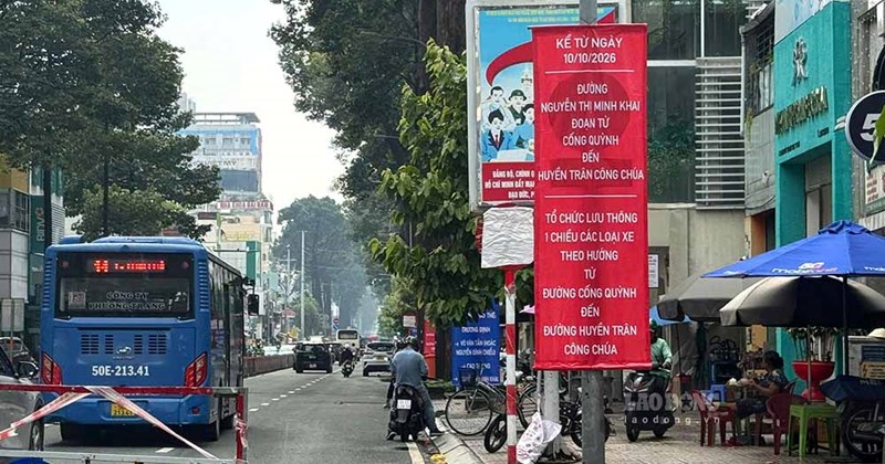 Photo: Laodong.vn Ho Chi Minh City Shifts Central Traffic for Metro Line Construction