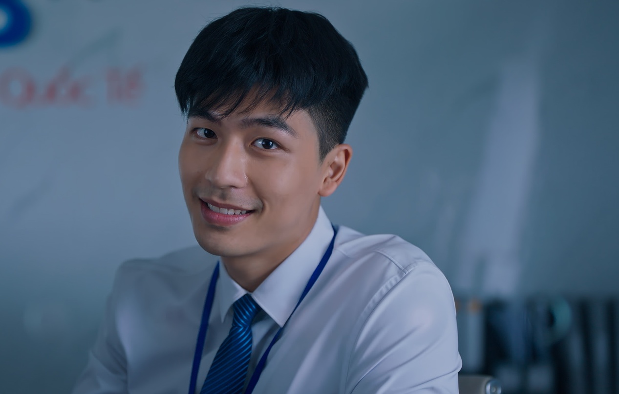 Quốc Anh trong phim “Bộ tứ báo thủ“. Ảnh Đoàn phim.