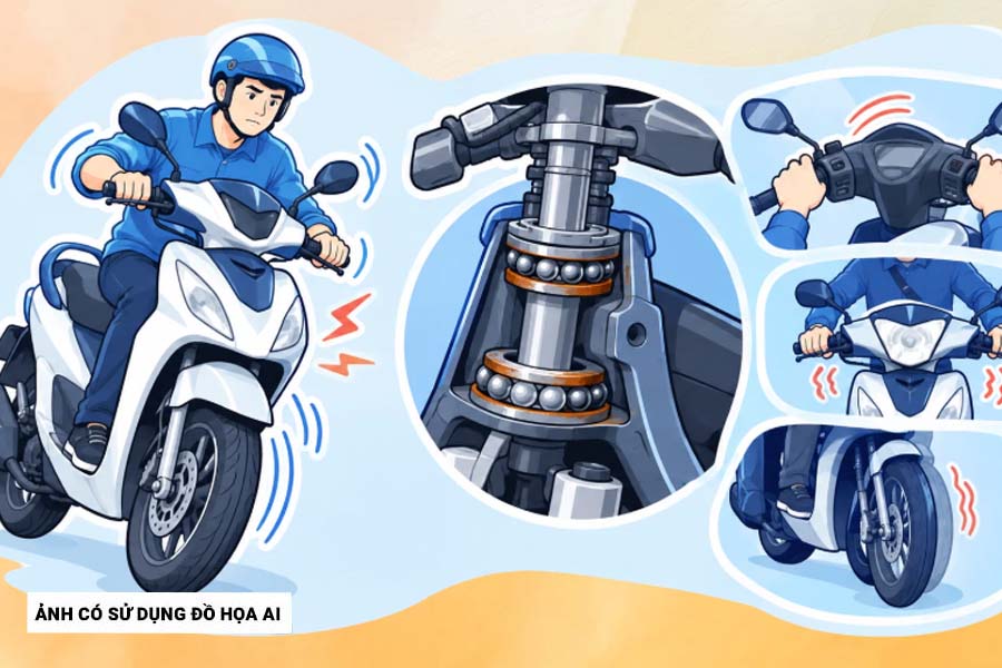 Easy-to-recognize signs when a motorcycle fairing is worn