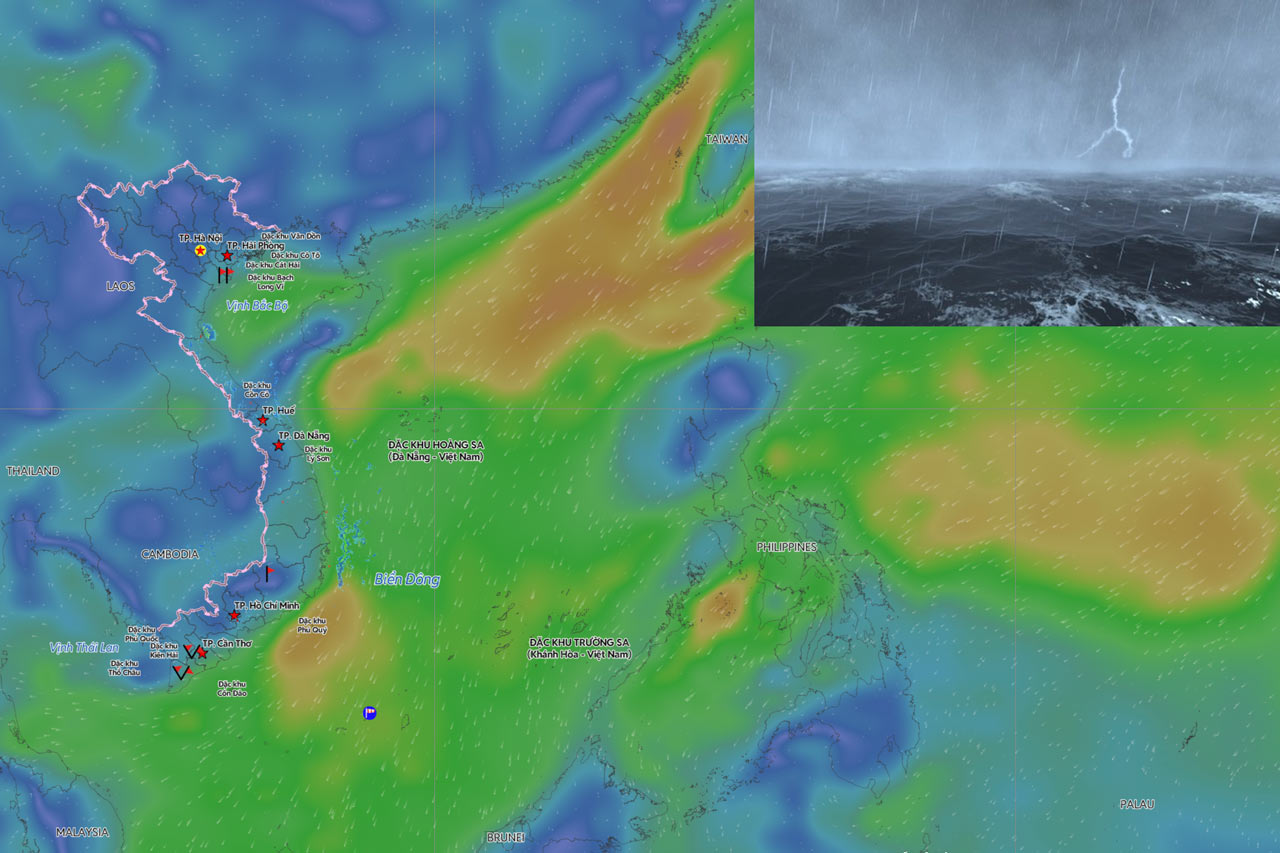 Forecast of bad weather tonight and tomorrow due to cold air