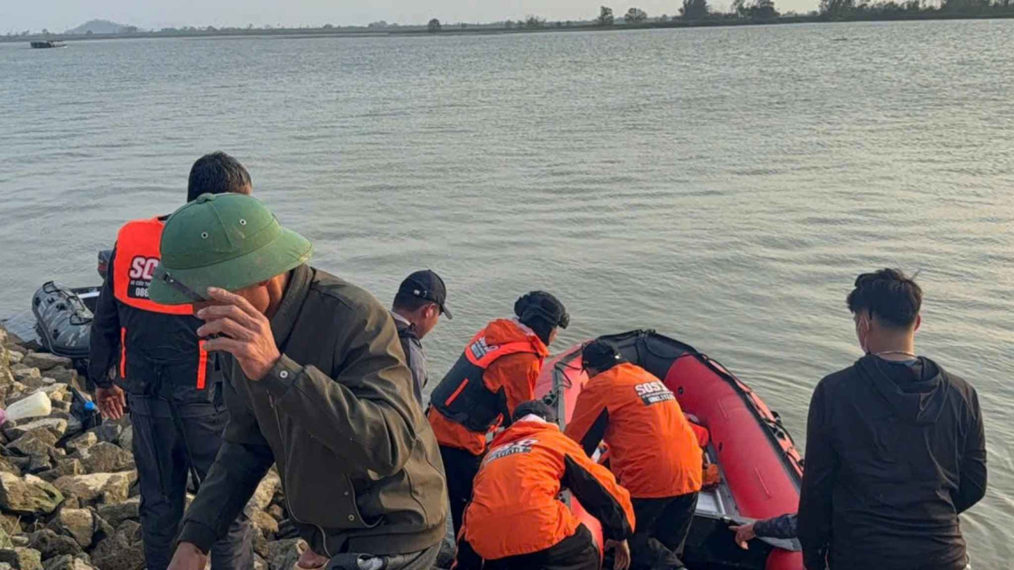 Lam River area - where the search force discovered Uyen Nhi's body. Photo: Ngoc Anh