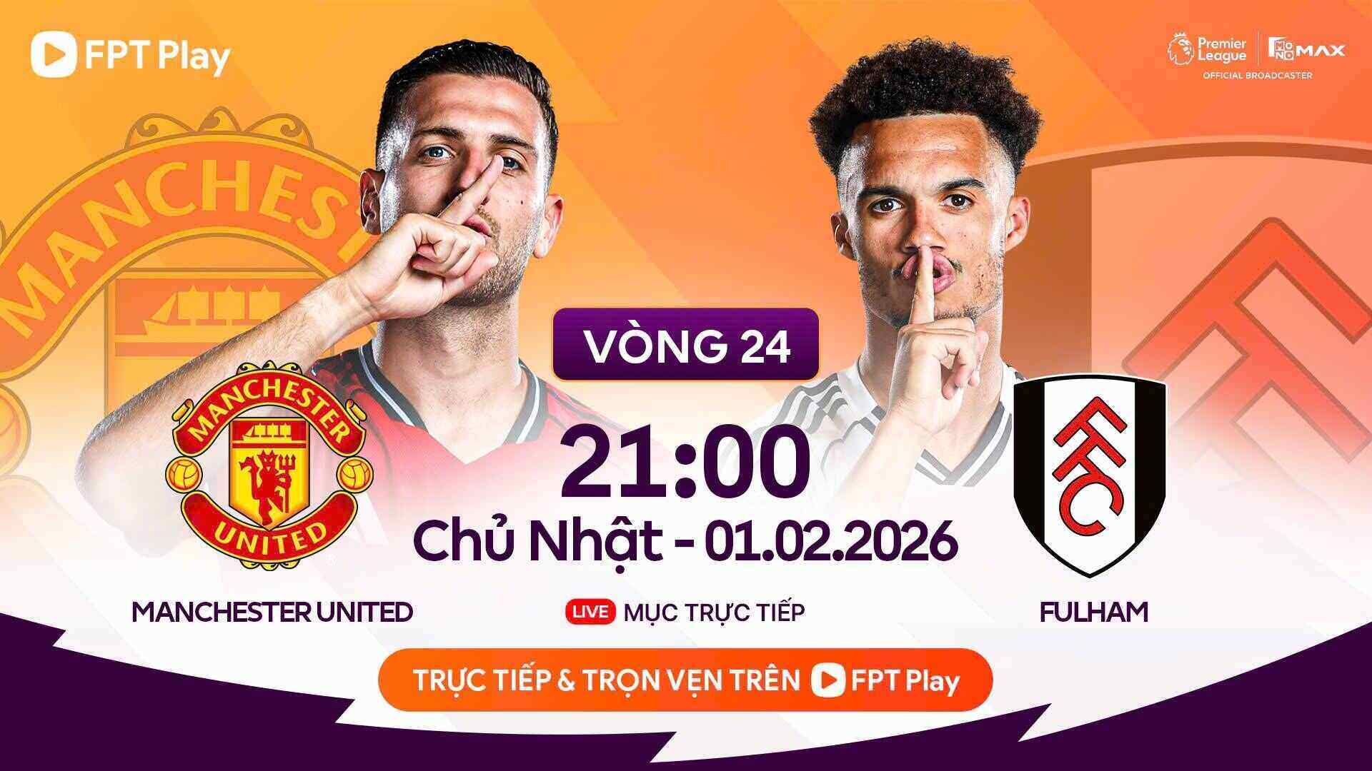 Man United - Fulham Premier League score prediction. Photo: FPT Play