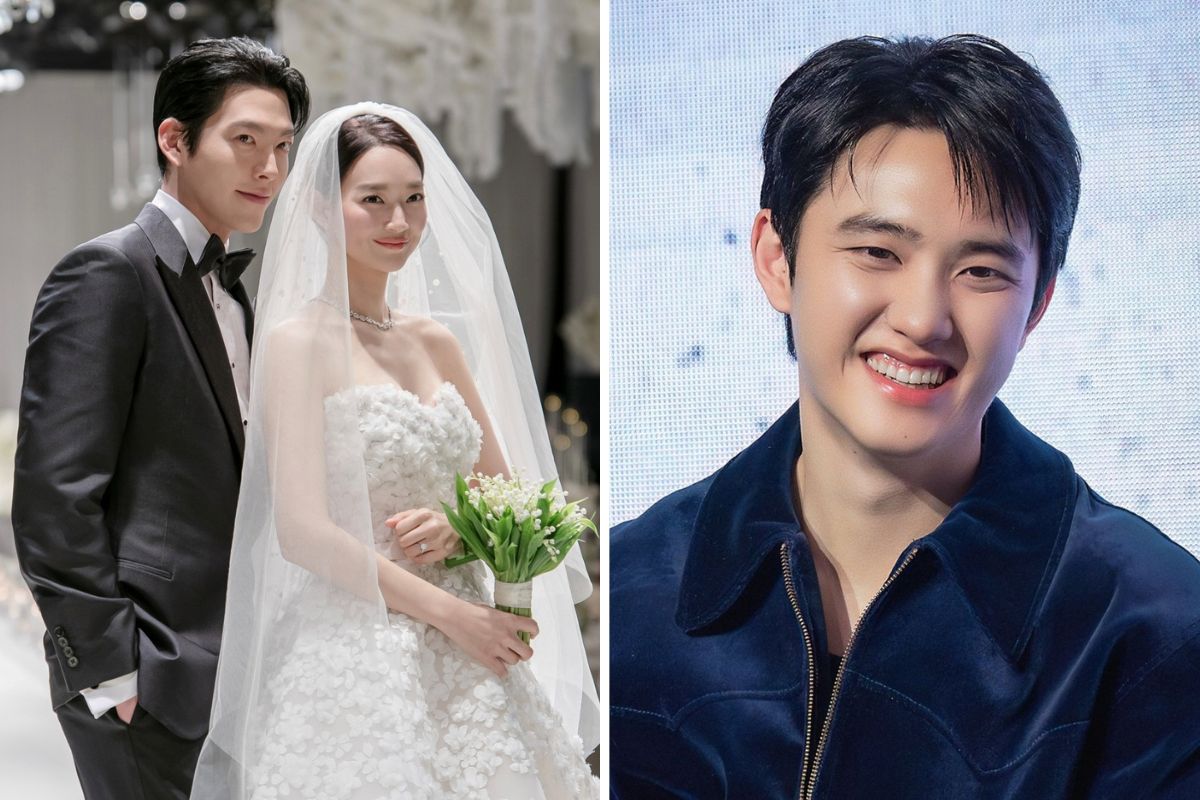 D.O. (EXO) still attended Kim Woo Bin - Shin Min Ah's wedding despite a busy schedule. Photo: Lotte