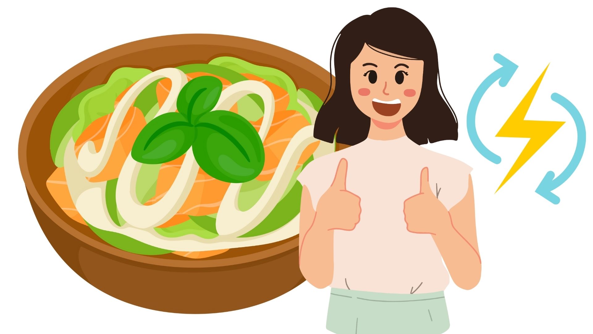 Salmon salad is a protein-rich lunch that helps you feel full longer and maintain energy. Graphics: Thanh Thanh