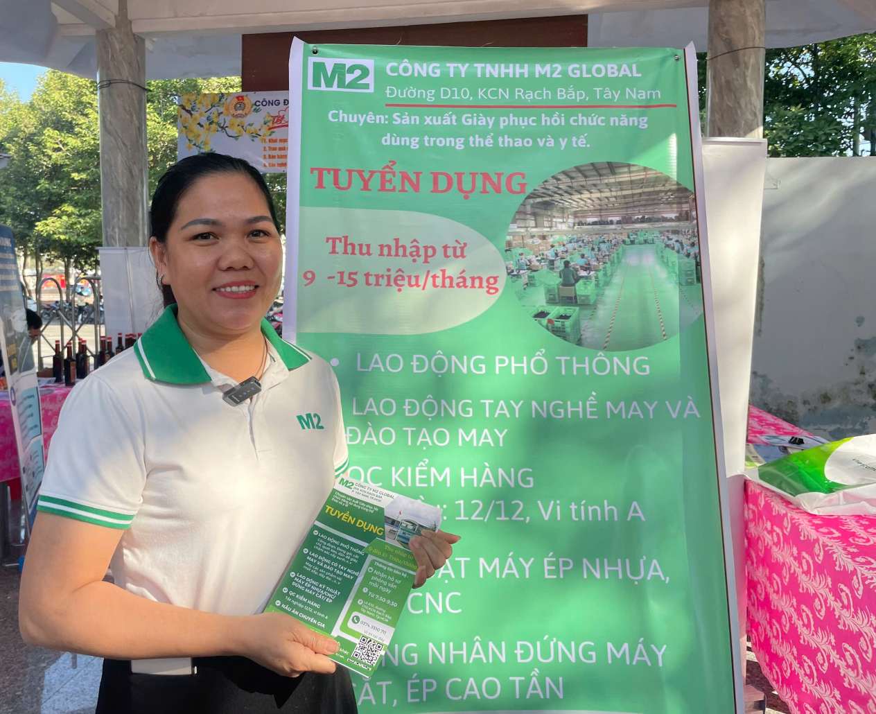 Các doanh nghiệp đang tuyển dụng để đáp ứng nhu cầu sản xuất sau Tết. Ảnh: Đình Trọng