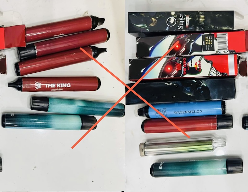 La fuerza policial de investigación de delitos relacionados con las drogas acaba de desmantelar una red de tráfico de drogas en línea, disfrazada de cigarrillos electrónicos. Foto: Departamento de Policía de Investigación de Delitos de Drogas