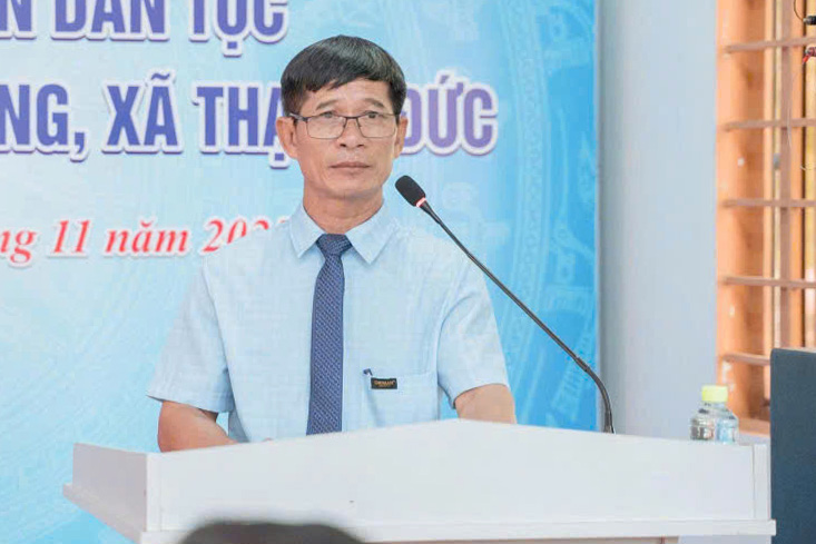 Mr. Nguyen Hoang An - Secretary of the Party Cell of Duong Long hamlet, Thanh Duc commune (Tay Ninh). Photo: NVCC