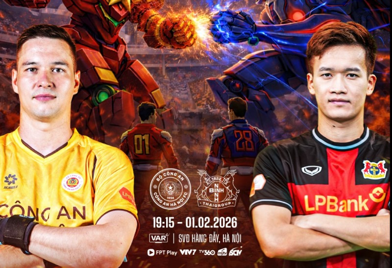 Hanoi Police welcome Ninh Binh in round 12 of V.League. Photo: VPF