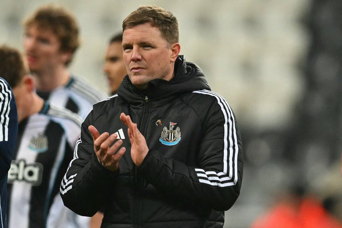 Newcastle coach Eddie Howe. Photo: AFP