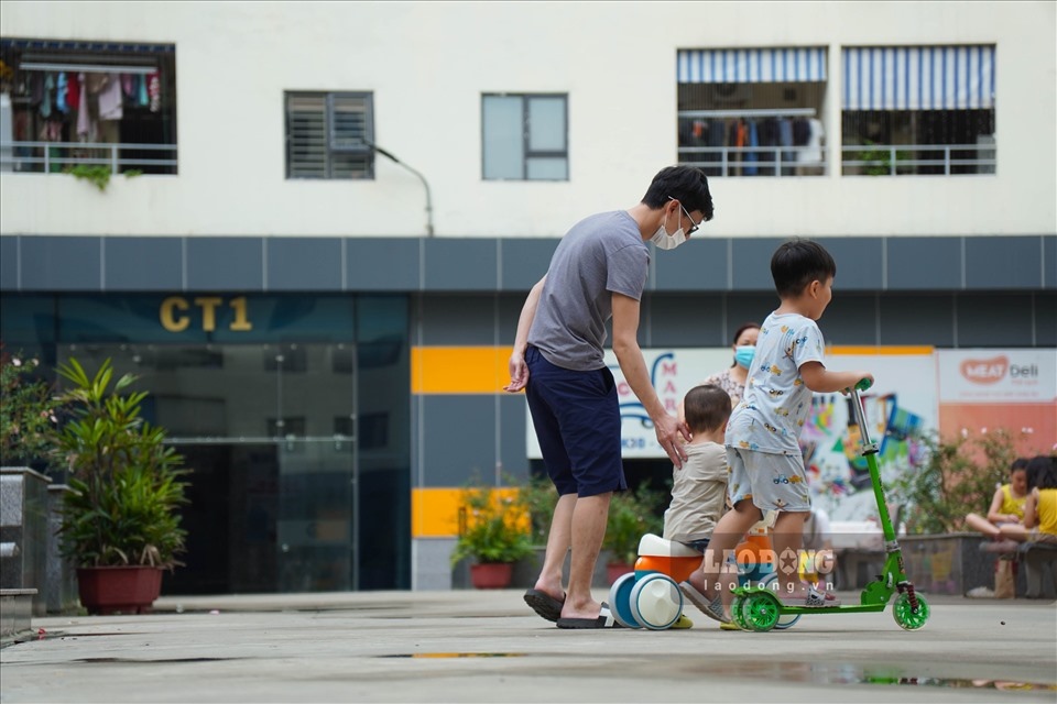 Inside a social housing area in Vo Cuong ward (Bac Ninh). Photo: Van Truong