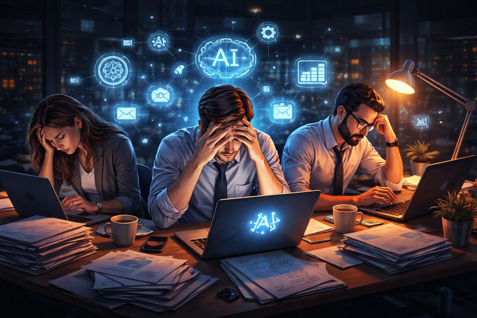 Research warns AI may increase work pressure