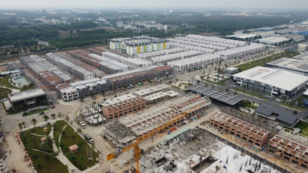 Dự án đang được đẩy nhanh tiến độ xây dựng. Ảnh: Đình Trọng