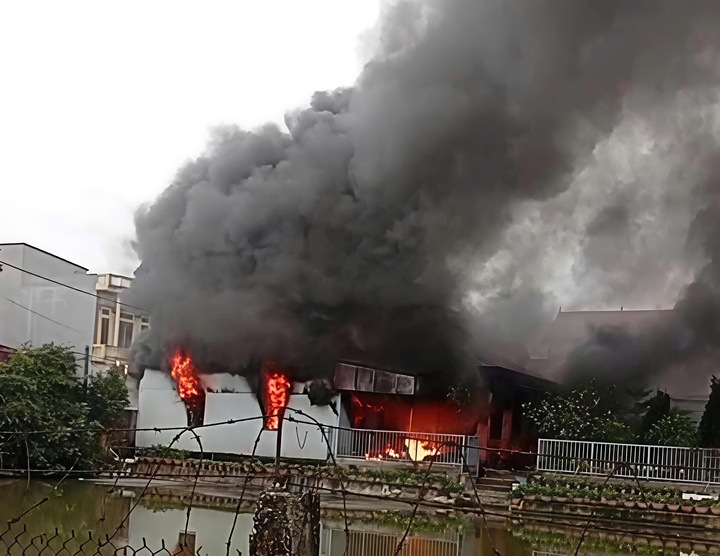 흐엉라 사랑의 집(박닌성 르엉따이사) 화재 현장. 사진: 주민 제공