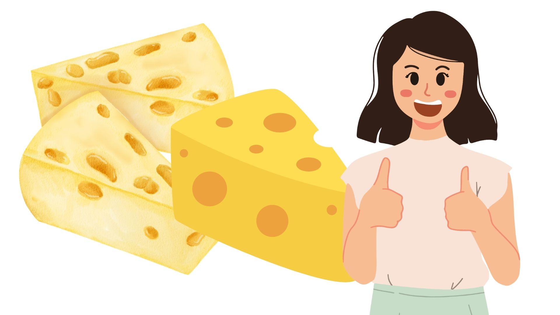 Cheese is a food rich in calcium and protein. Graphics: Thanh Thanh
