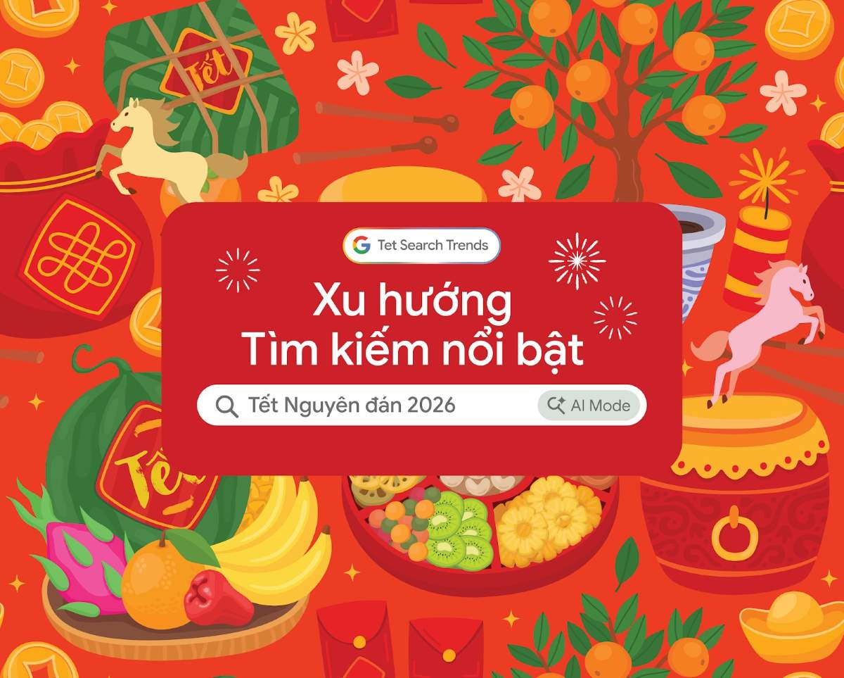 Search trends on Google show that Vietnamese people actively plan early, taking advantage of AI to celebrate Tet more effectively. Photo: Google