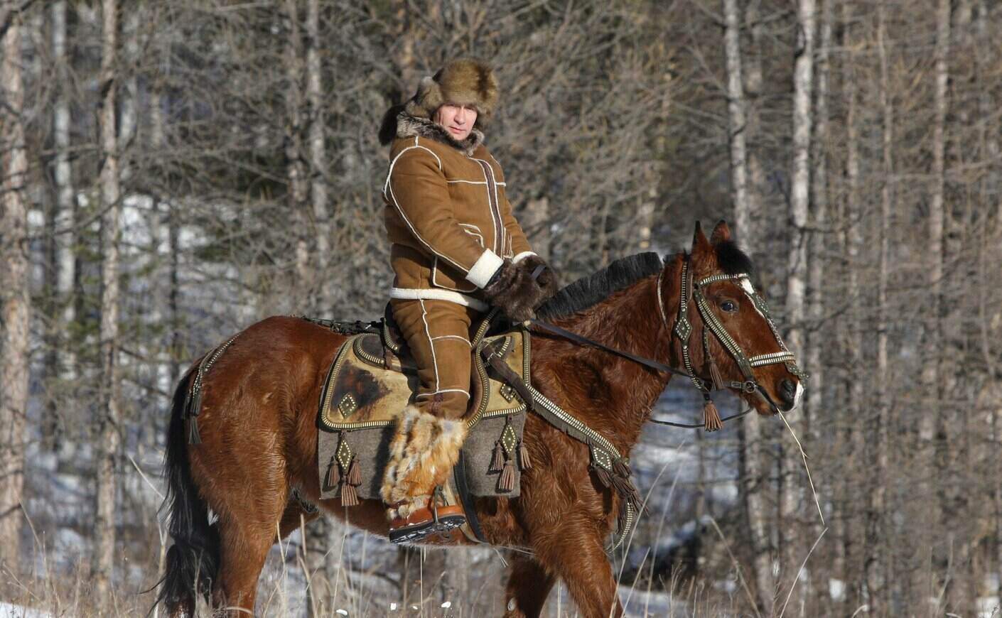 Photo of President Vladimir Putin riding a horse posted on the Kremlin website. Photo: Kremlin