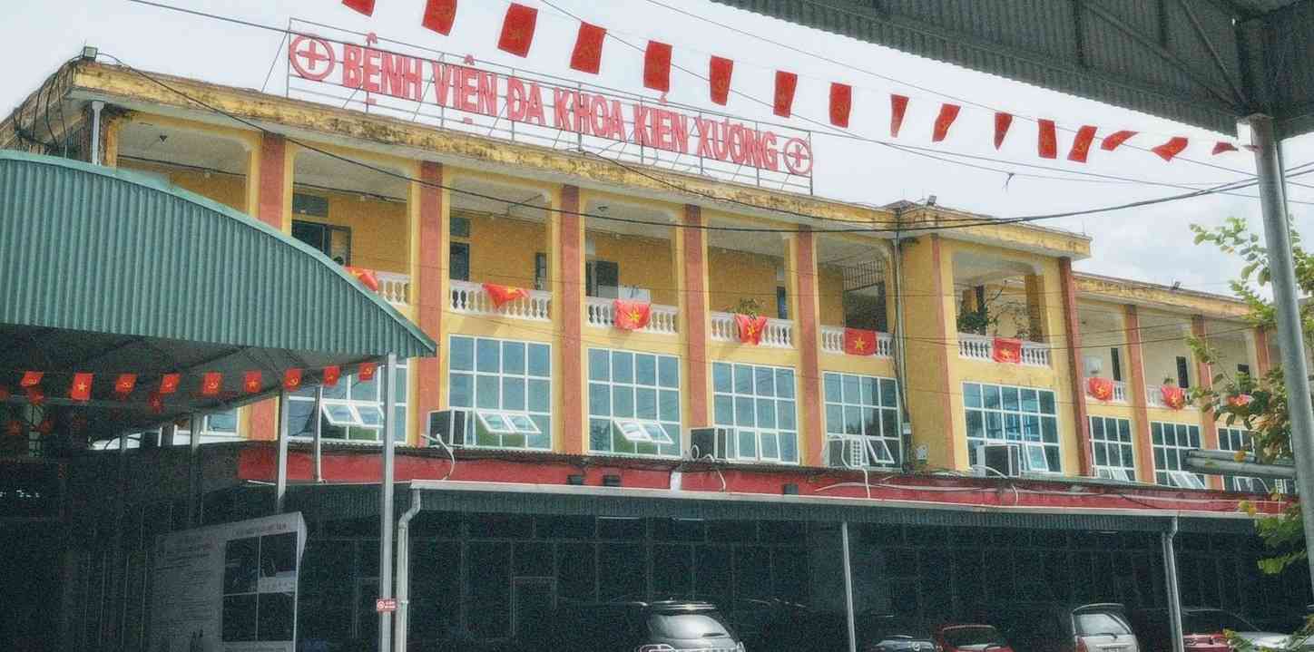 Bệnh viện Đa khoa Kiến Xương - nơi nạn nhân tử vong sau vụ việc. Ảnh: Bệnh viện Đa khoa Kiến Xương