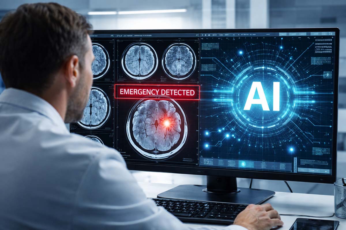 The Prima AI system can read magnetic resonance imaging films in just seconds and issue warnings in cases requiring emergency medical intervention. Photo: AI