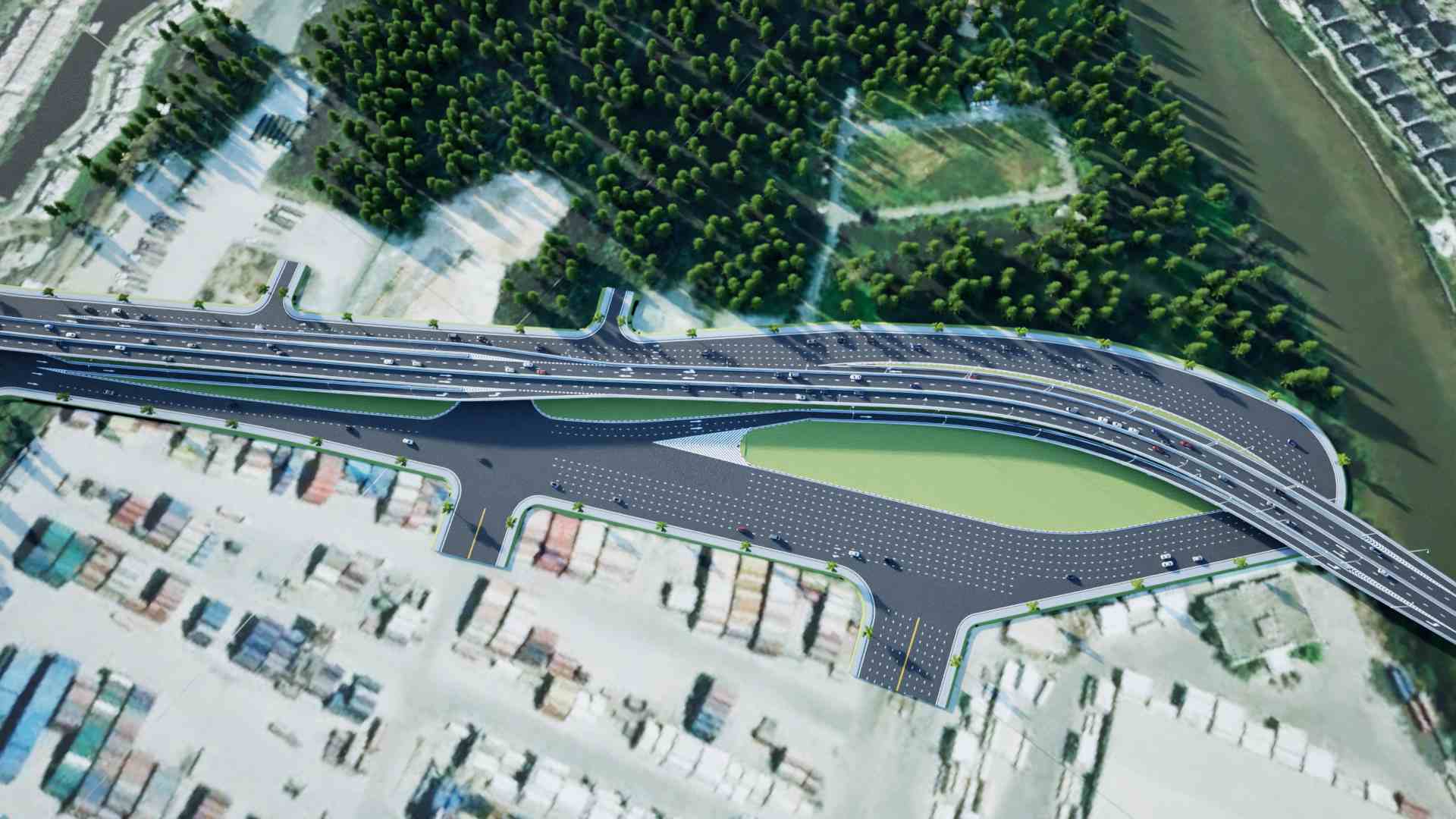 Đoạn qua rạch Ông Nhiêu.