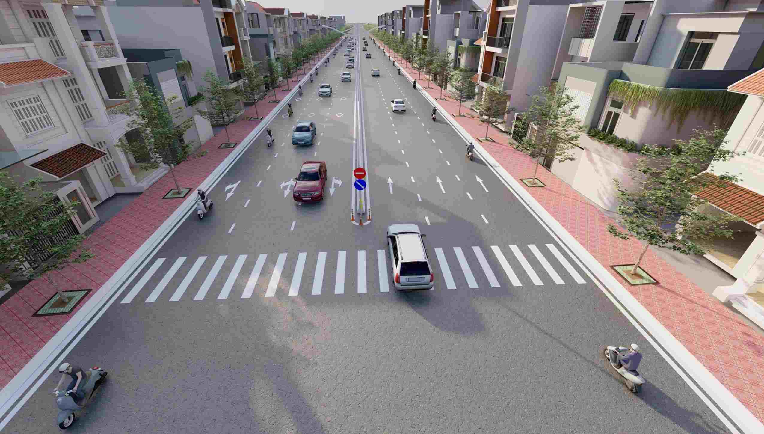 Phối cảnh đường Vĩnh Lộc sau khi được mở rộng.  Ảnh: Sở Xây dựng TPHCM