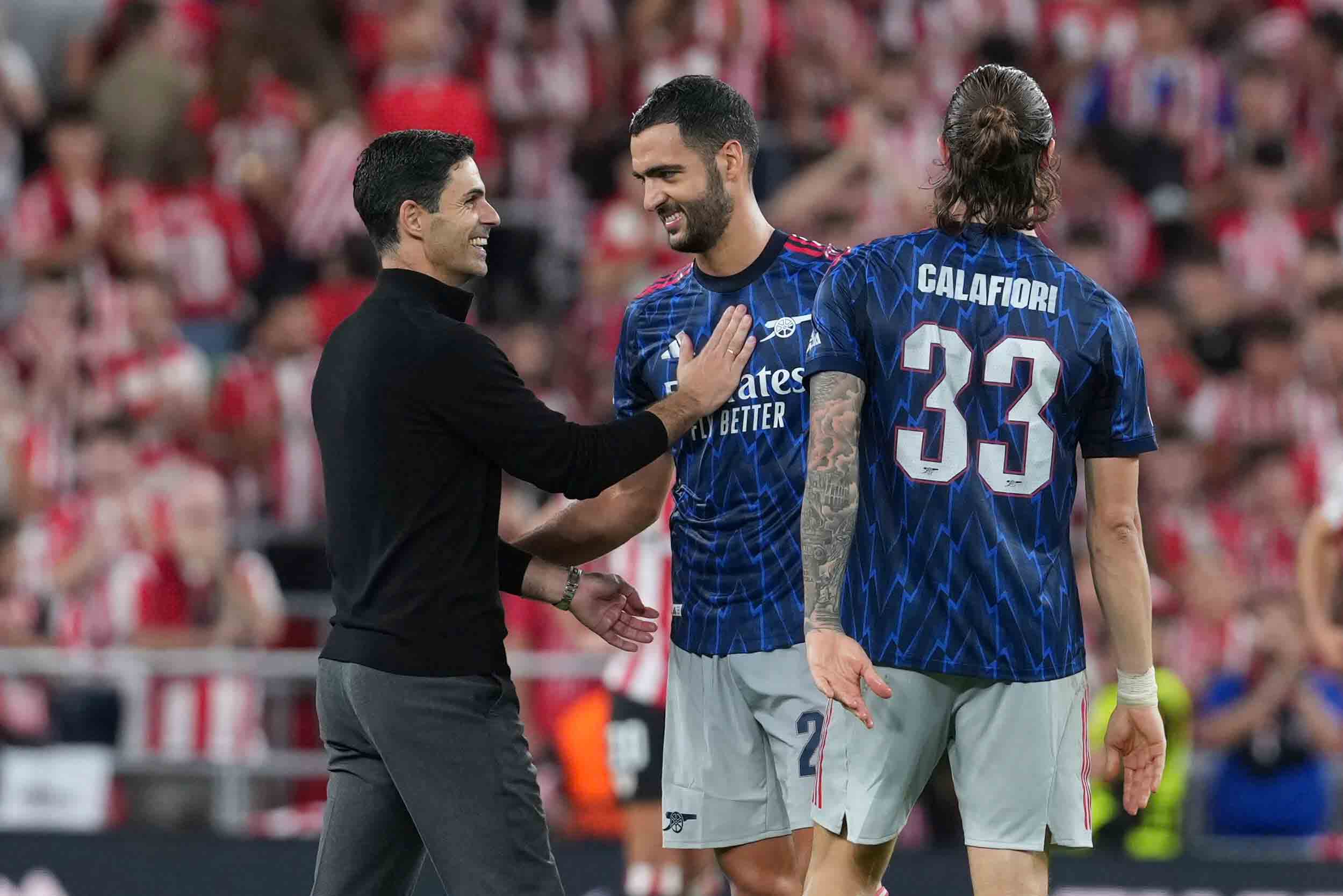 Mikel Merino vào sân từ ghế dự bị rất nhiều và hiện thực hóa được ý đồ của Mikel Arteta. Ảnh: AFP