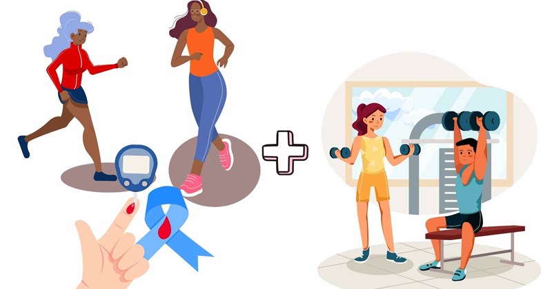 Kết hợp aerobic và cử tạ giúp kiểm soát đường huyết