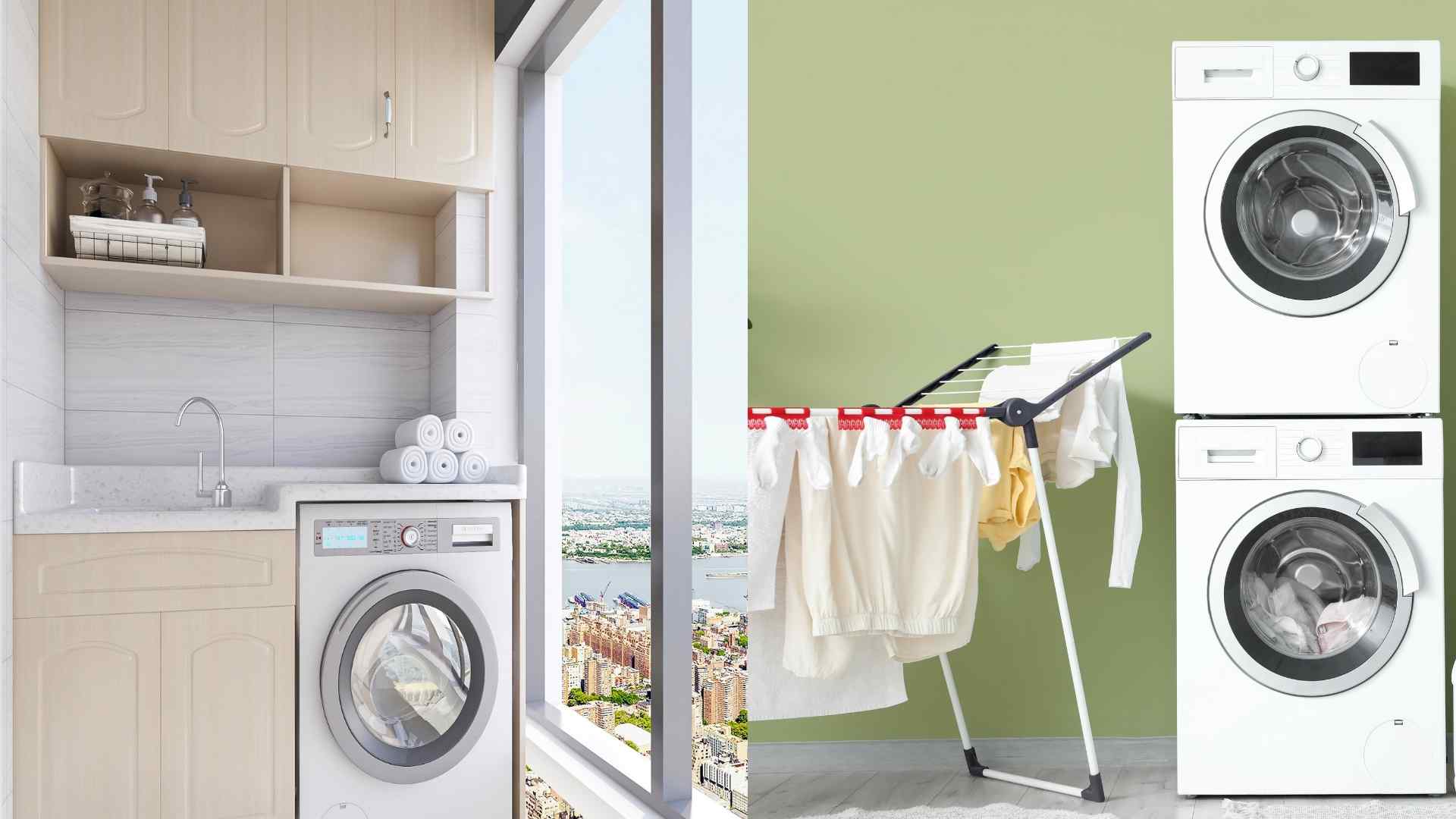 Upgrading the balcony into a neat laundry area, without worrying about mold. Graphics: Ha May