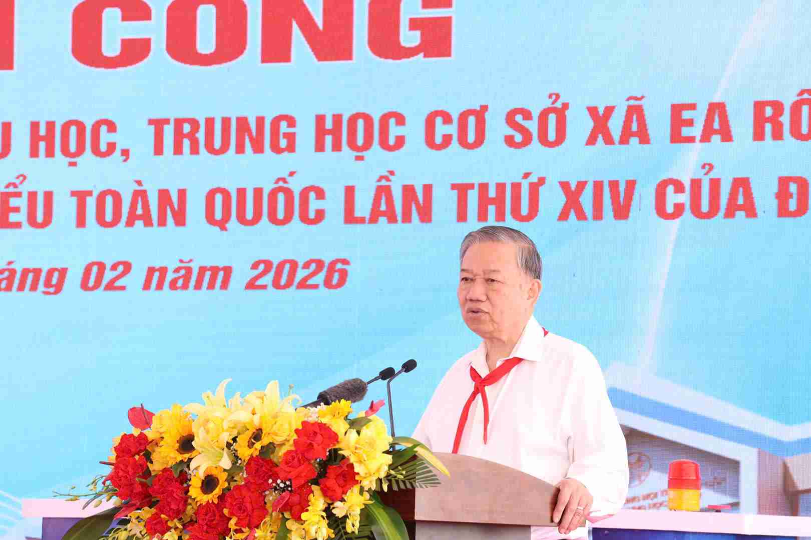 Tổng Bí thư Tô Lâm phát biểu tại buổi lễ. Ảnh: VTV