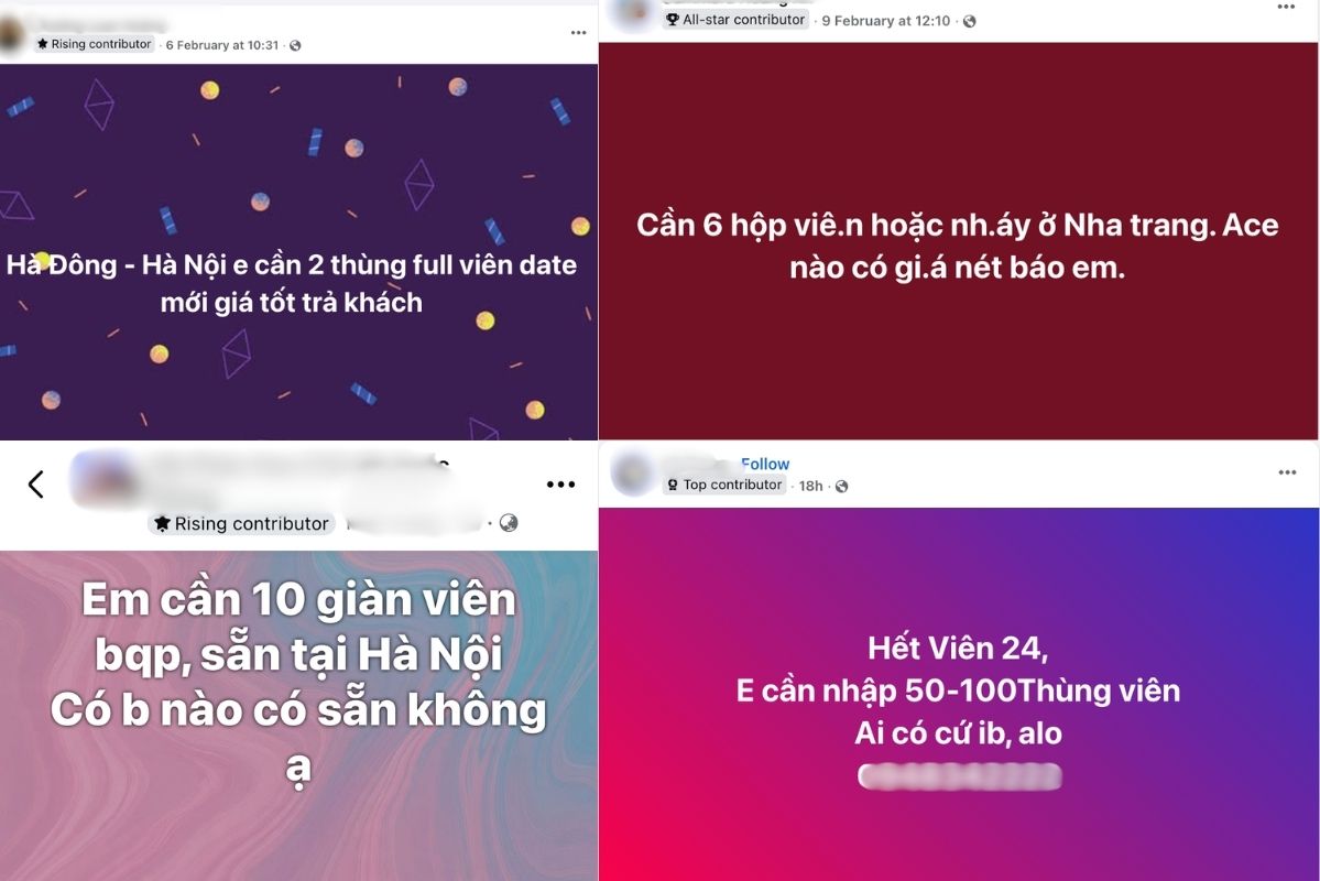 Nhiều tài khoản “bán chui” kêu cứu nhập thêm hàng khi khách hàng tăng nhu cầu. Ảnh: PV 