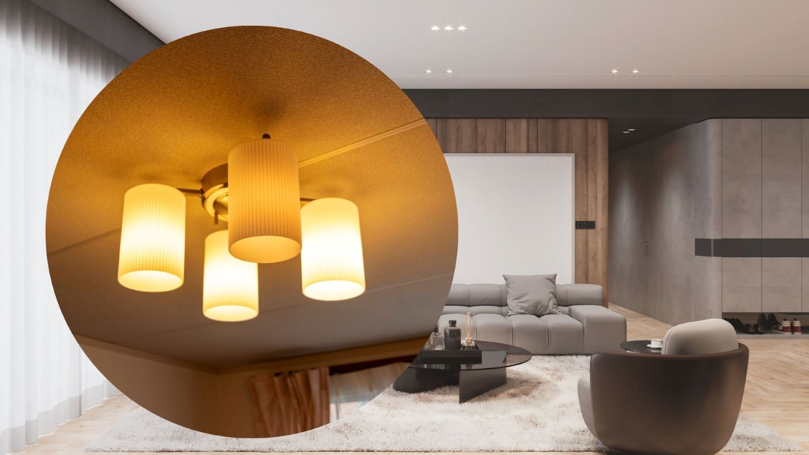 Unreasonable lighting arrangement is a common mistake that makes the living room dark and unsightly. Graphics: Thanh Thanh