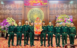 Binh đoàn 16 thăm, chúc Tết các đơn vị nhân dịp đầu Xuân