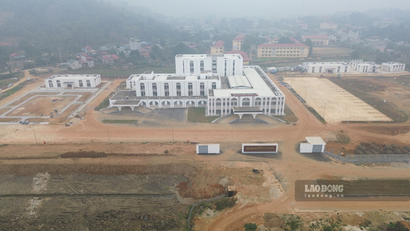 Toàn cảnh dự án Bệnh viện Đa khoa khu vực Văn Bàn, tỉnh Lào Cai. Ảnh: Đinh Đại