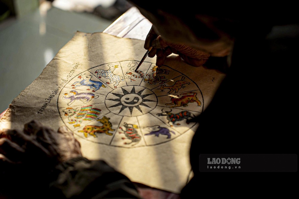 Chủ đề tranh phản ánh rõ tín ngưỡng dân gian. Phổ biến nhất là tranh nhân vật như tranh Bà, tranh ông Điệu, ông Đốc; tranh đồ vật dùng để hóa cho cõi âm; tranh súc vật, tranh 12 con giáp để cúng chuồng trại, cầu mùa màng…