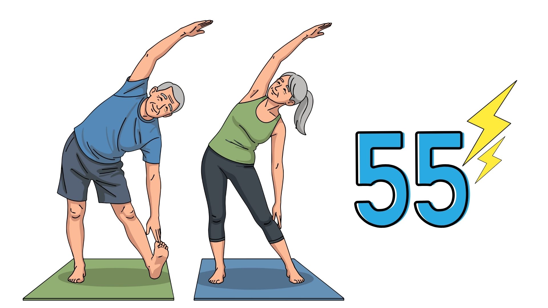 Standing exercises to support health for people after 55 years old. Graphics: Thanh Thanh
