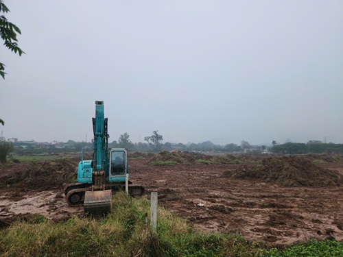 Đẩy nhanh giải phóng mặt bằng Dự án hồ điều hòa Phú Đô. Ảnh: Minh Hạnh 