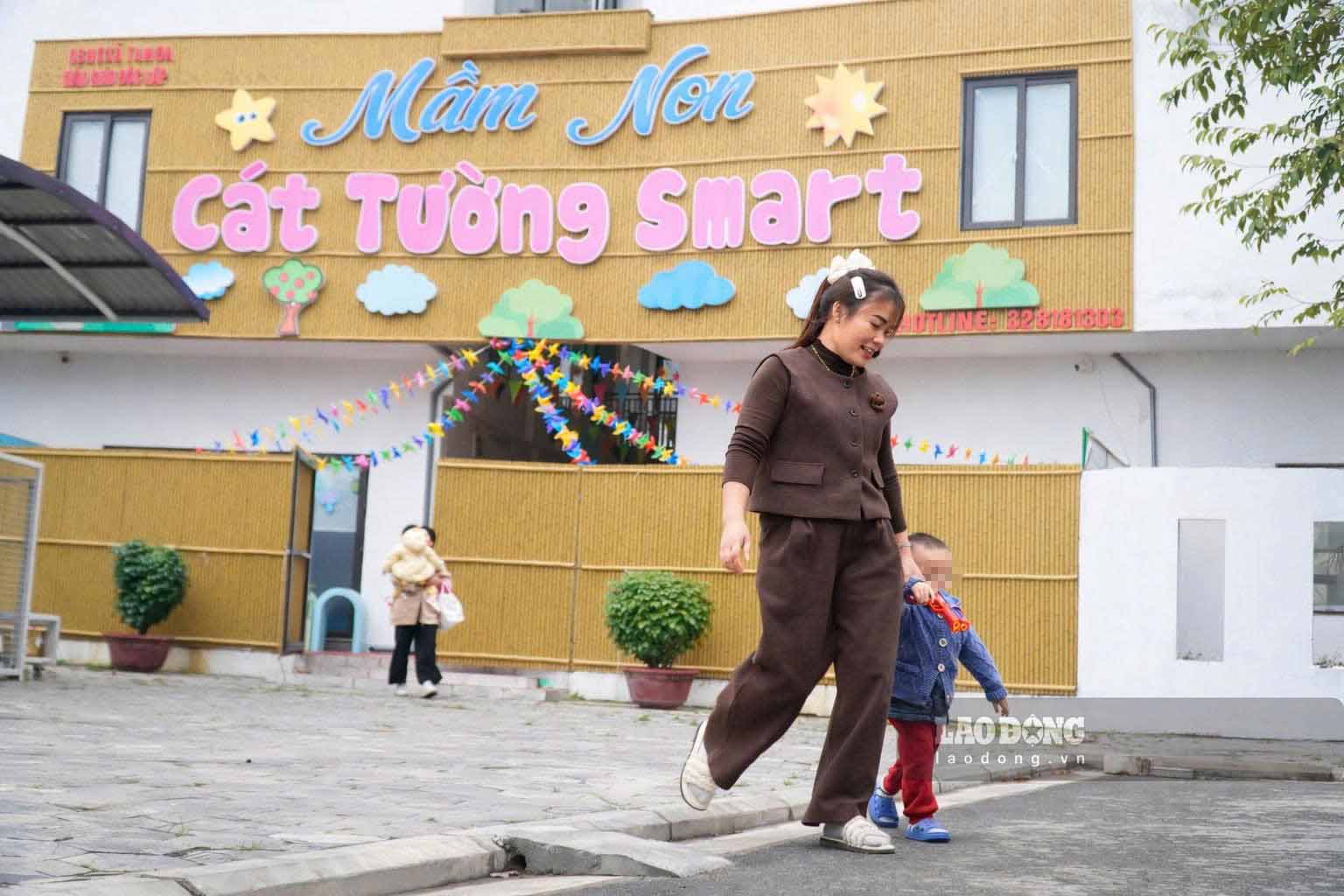 Trường mầm non bên trong khuôn viên khu nhà ở xã hội. Ảnh: PV