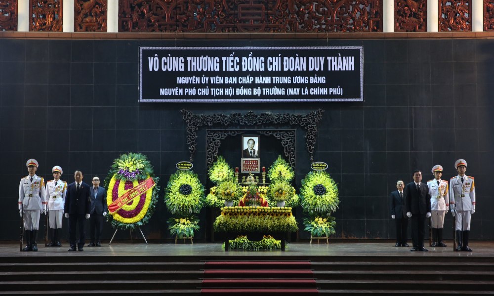 The state funeral of former Vice Chairman of the Council of Ministers Doan Duy Thanh was solemnly held on the morning of February 12, 2026. Photo: Pham Dong