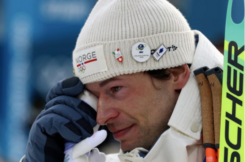 Sturla Holm Laegreid confesses to cheating after winning a medal at the 2026 Winter Olympics. Photo: Olympic