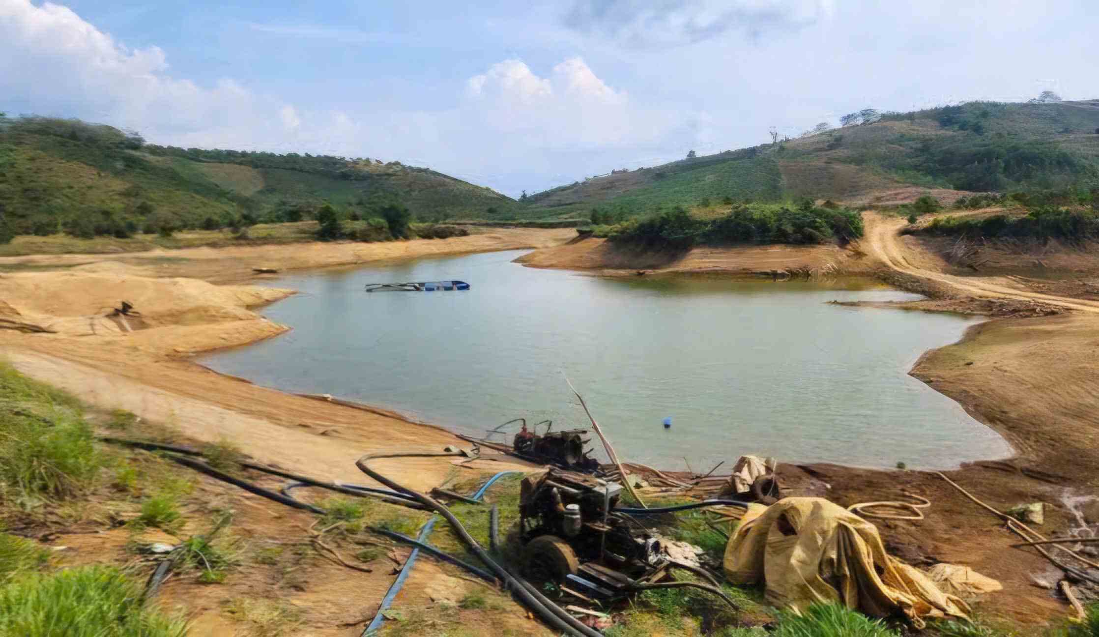 Lam Dong province has nearly 1,000 irrigation projects, but is still facing the risk of water shortage to fight drought in the dry season of 2026. Photo: Phuc Khanh
