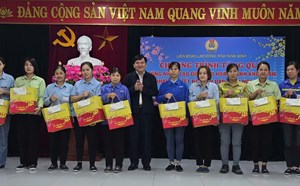 Vice President of Vietnam General Confederation of Labour presents Tet gifts to workers in Ninh Binh