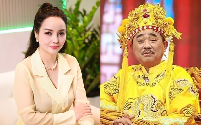 Mai Thu Huyen and People's Artist Quoc Khanh once acted as a couple in love in the movie "Khoang cach". Photo: Character provided