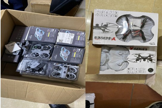 Một số thiết bị được rao bán trên mạng xã hội, sàn thương mại điện tử. Ảnh: Công an Hà Nội 