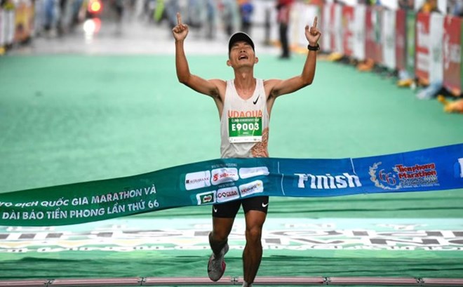 Hoang Nguyen Thanh will have the opportunity to conquer the Tokyo Marathon 2026 track. Photo: Nhu Y