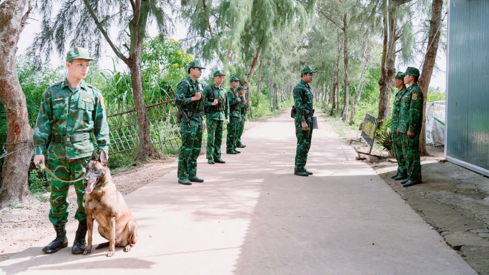 Các đơn vị tăng cường kiểm tra đôn đốc các tổ, chốt trực Tết trên biên giới. Ảnh: Tiến Vinh